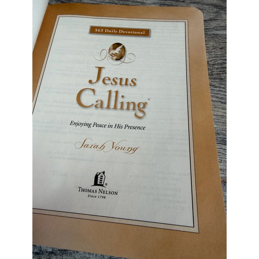 Thomas Nelson Jesus Calling Devotional Sarah Young Brown Leathersoft 365 Day